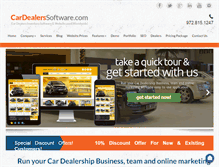 Tablet Screenshot of cardealerssoftware.com